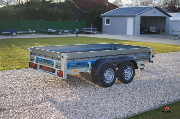 Új Max 300 x 150 cm-es (2500 kg) utánfutó bruttó 1.399.000 Ft