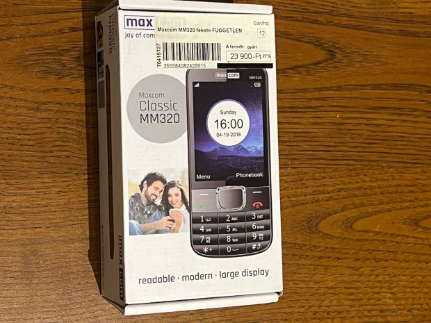 Új Maxcom MM135 Dual SIM mobiltelefon független