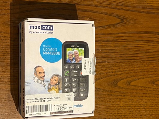 j Maxcom MM428BB mobiltelefon fggetlen