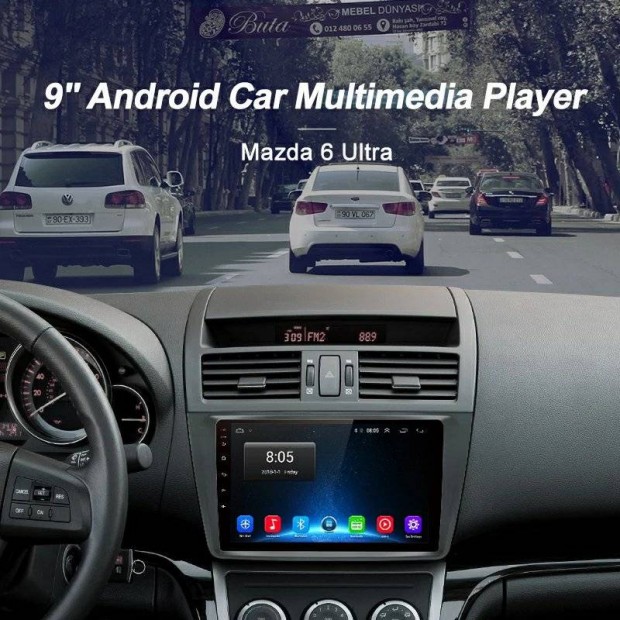 Új Mazda 5 3 6 cx5 autó multimedia android magyar 2din Rádió gps 2 din