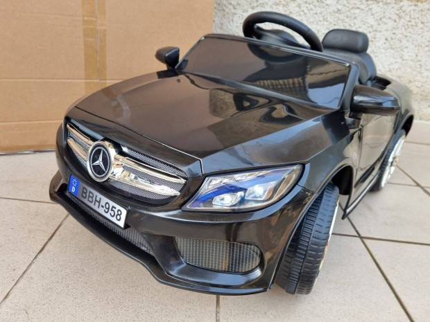 Új Mercedes S coupe elektromos akkumulátoros gyerek autó szülői távir