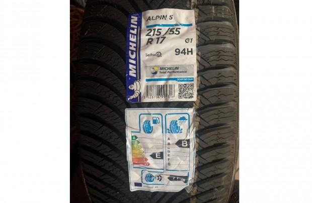 Új Michelin Alpin 5 Selfseal 215/55 R17 94H Autó Téli Gumi Gumiabroncs