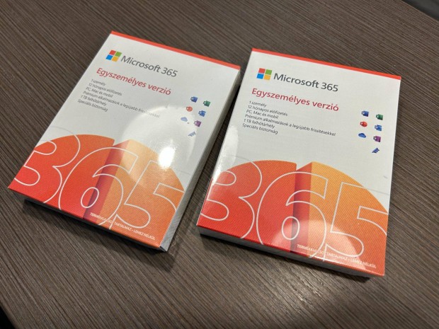 Új Microsoft Office 365 Egyszemélyes - dobozos bontatlan fóliás