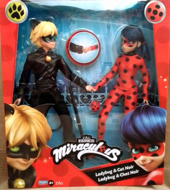 j Miraculous Ladybug Katicabogr s Fekete macska szuperhs figurk