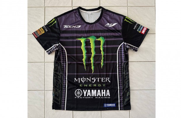 Új Monster Energy Yamaha Racing repl. rövid ujjú mez, póló (XL)