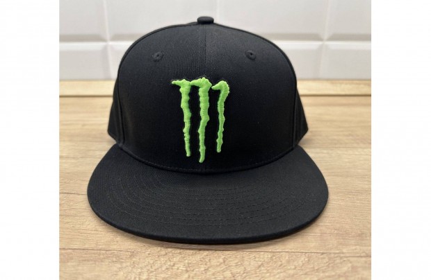 Új Monster Energy fekete színű sapka, snapback