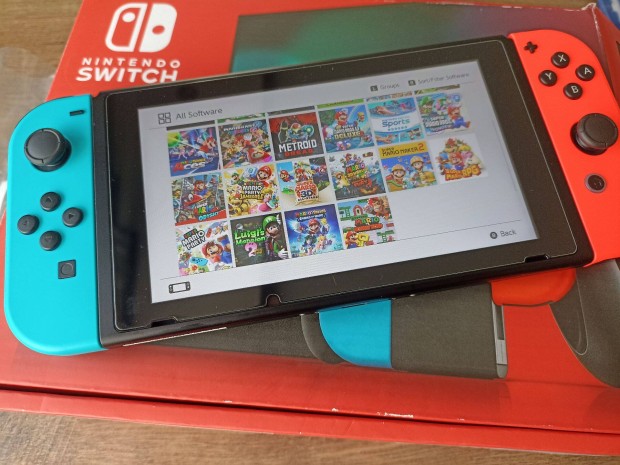 j Neon Nintendo Switch v2 okos/cfw