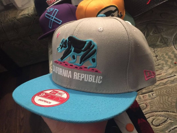 j New Era California Republic Baseball Sapka Medve Szrke Pink Trkiz