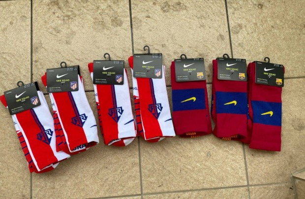 j Nike Squad Atletico Madrid & FC Barcelona 7 pr Zokni XL-esek