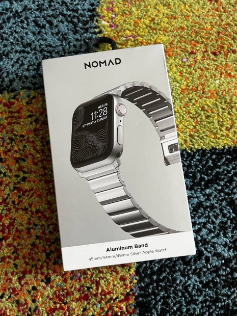 j Nomad alumnium Szj Apple Watch 42, 44 s Ultra 49mm-hez