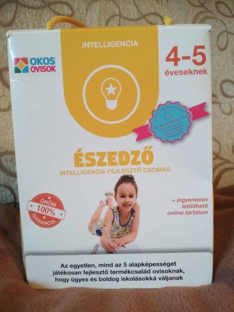 Új Okos Ovisok 4-5 éveseknek, Észedző intelligencia fejlesztő csomag