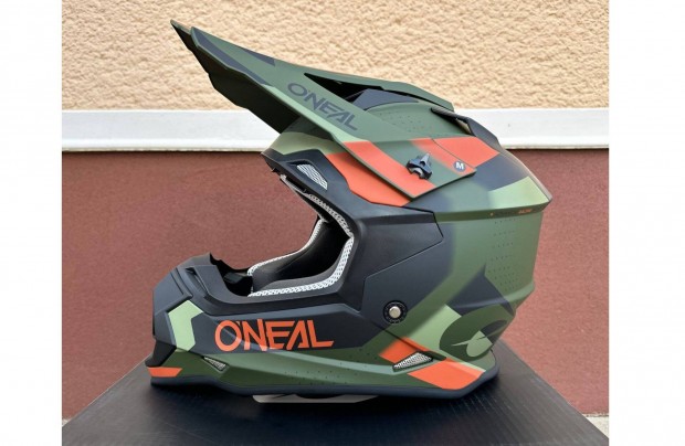 Új Oneal 2 series zöld/fekete enduro, mx, cross sisak, bukósisak (S)