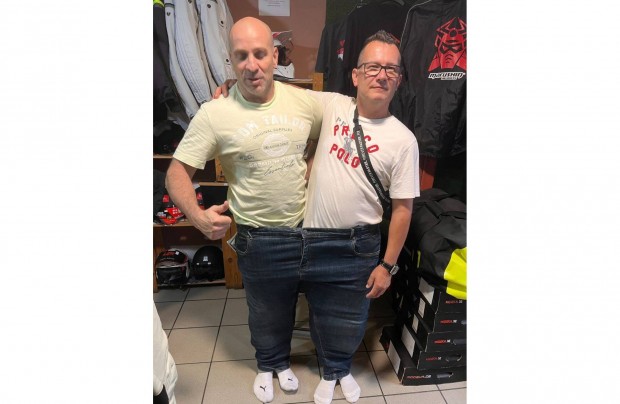 Új Óriás méretű Német protektoros kevláros motoros farmer