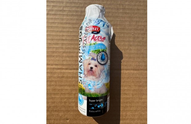 Új Panzipet Fit Active Kutyasampon Kutya Fehér Szőrre 200 ml