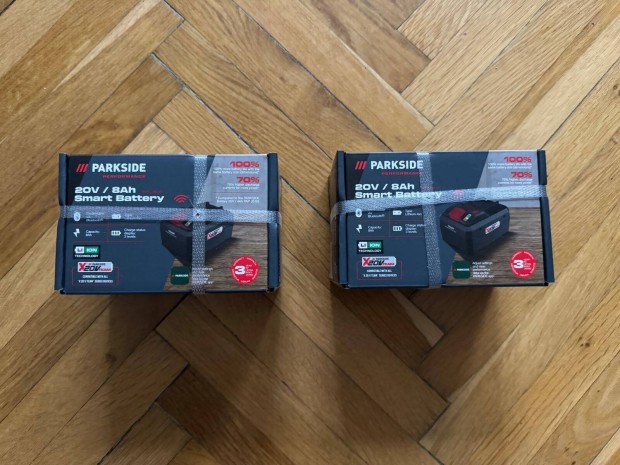 Új Parkside Performance PAPS208 20V 8Ah 8 Ah akkumulátor akku