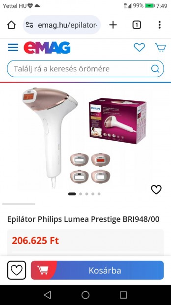 j Philips Lumea Prestige lzeres IPL epill szrtelent elad