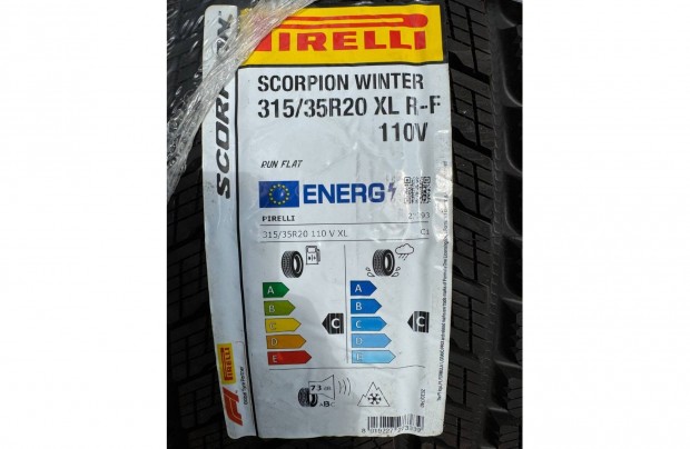 Új Pirelli Scorpion Winter RFT XL 315/35 R20 110V Autó Téli Gumi