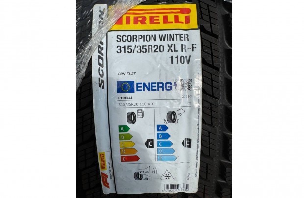 Új Pirelli Scorpion Winter RFT XL 315/35 R20 110V Téli Gumi Autó