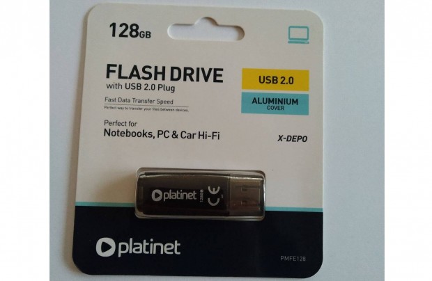 j Platinet 128 GB-os pendrive, flashdrive