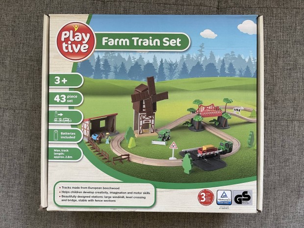 j Playtive farm train fa jtkszett