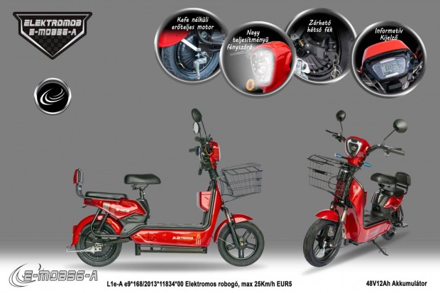 Új Polymobil E-MOB36 elektormos kerékpár Akciós