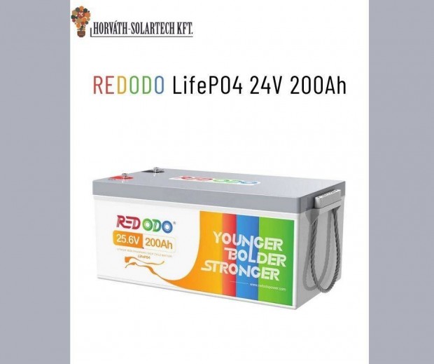 j Redodo 24V 200Ah Lifepo4 akkumultor ltium vasfoszft akku