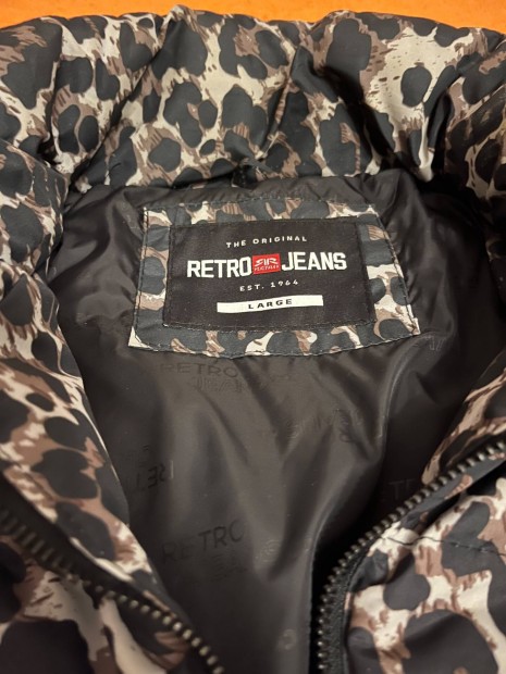 j Retro Jeans ni leoprdos kabt dzseki L L-es!