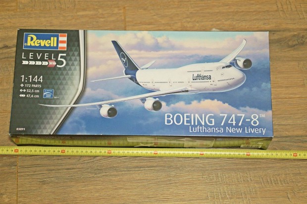 j Revell Boeing 747 Lufthansa New Livery Makett repl 1:144