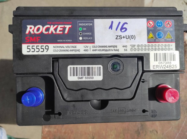 j Rocket akkumultor SMF 55559 *FO 55Ah 440A Jobb+