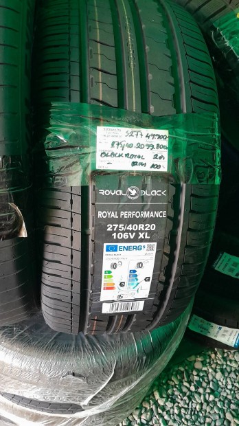 Új Royal Black 275/40R20 nyári gumiabroncsok