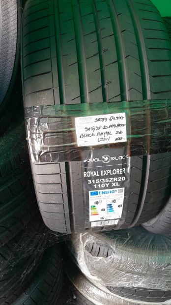 Új Royal Black 315/35ZR20 nyári gumiabroncsok