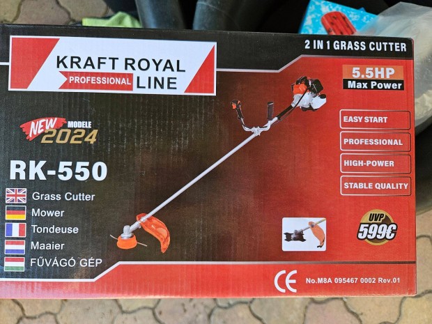 j Royalkraft 5,5LE 55ccm Svjci fkasza, anti vibrcis