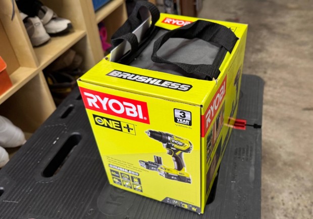 j Ryobi ONE+ R18DD5 brushless csavaroz (18V, 2db akkuval, 1db tltv