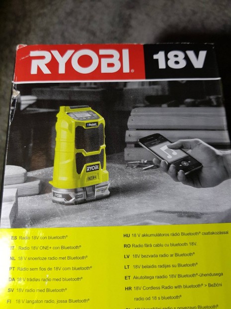 j Ryobi R18R-0  Akkumultoros rdi Bluetooth-al 18V akkus rdi 