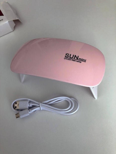 Új SUN mini 2 hordozható UV/LED Műkörmös LED Lámpa világos rózsaszín