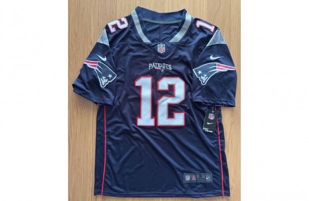 j S-es Nike NFL Mez New England Patriots Tom Brady 12 M L vagy XL
