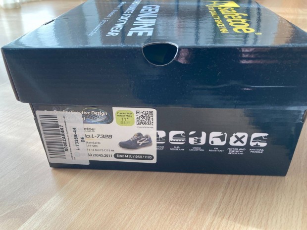 Új Safetoe Cool Air Max Relax Fitting munkavédelmi cipő 44-es méret