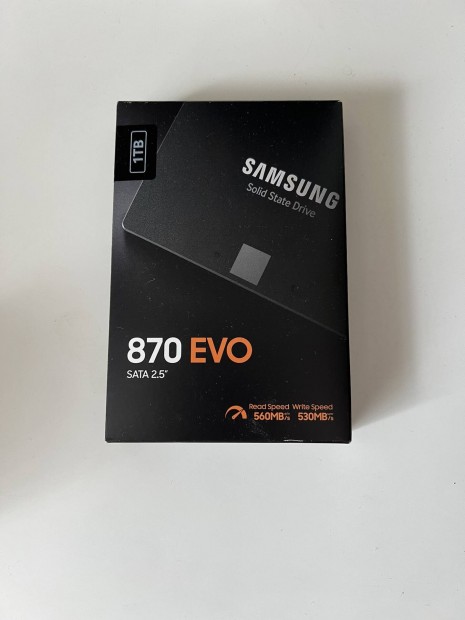 Új Samsung 2.5 870 Evo 1TB SATA3 SSD
