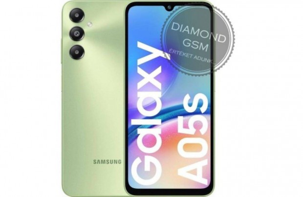 Új Samsung A057G Galaxy A05s LTE 128GB Dual, Zöld színben,