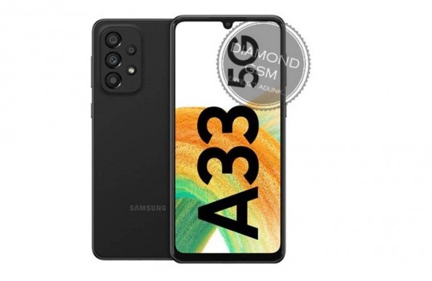 j Samsung A336B Galaxy A33 128GB 5G Dual, Fekete sznben