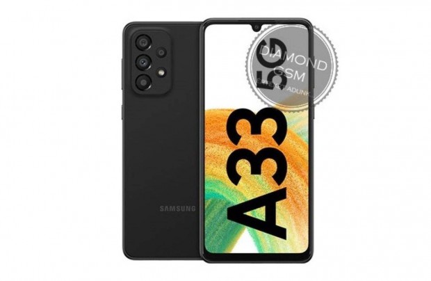 j Samsung A336B Galaxy A33 128GB 5G Dual, Fekete sznben,