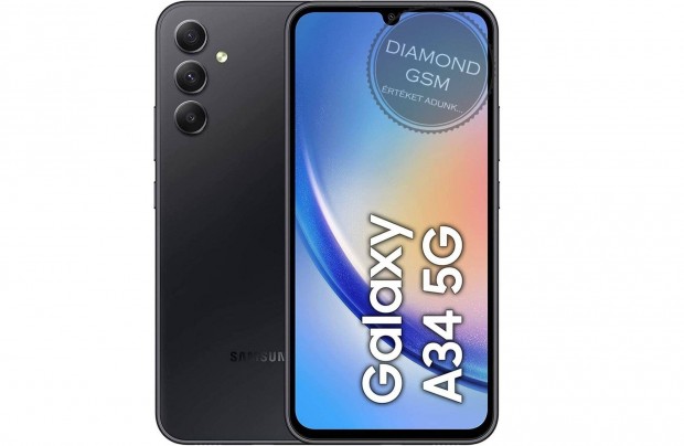 j Samsung A346B Galaxy A34 128GB 5G Dual, Grafit sznben,