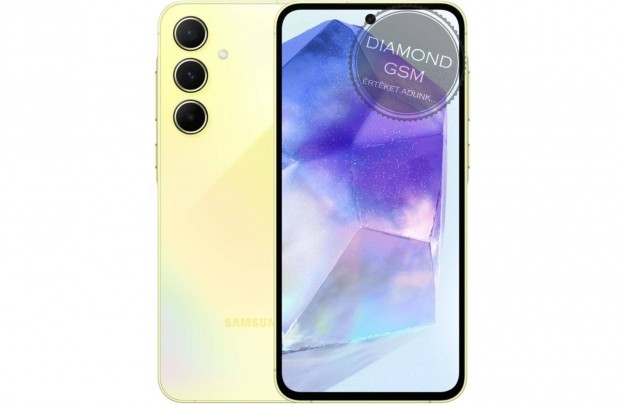 Új Samsung A556B/DS Galaxy A55 8/128GB Dual, Sárga