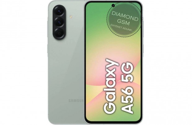 Új Samsung A566B/DS Galaxy A56 8/128GB Dual, Oliva Zöld