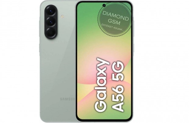 Új Samsung A566B/DS Galaxy A56 8/256GB Dual, Oliva Zöld