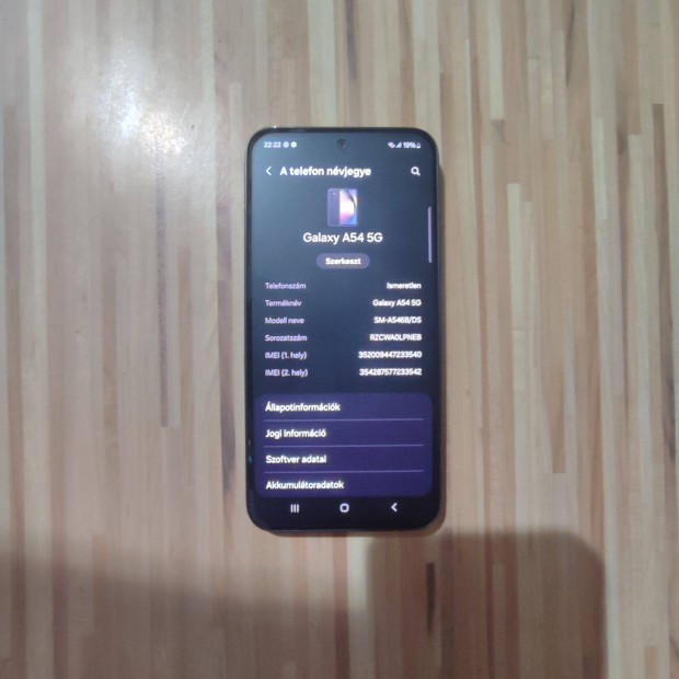 j Samsung Galaxy A54 5G 128Gb fggetlen telefon elad