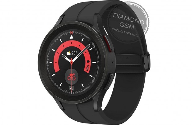 j Samsung Galaxy SM-R920 Watch5 Pro 45mm Titnium Fekete