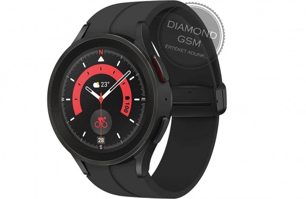 j Samsung Galaxy SM-R920 Watch5 Pro 45mm Titnium Fekete