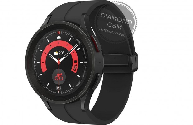 j Samsung Galaxy SM-R920 Watch5 Pro 45mm Titnium Fekete