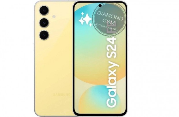 Új Samsung S721 Galaxy S24 FE 5G 128GB Dual, Sárga színben,